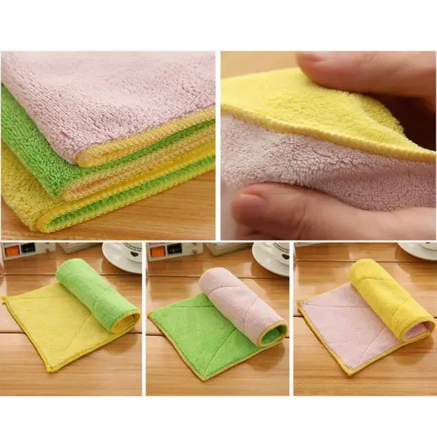 Новая распродажа Высокоэффективная салфетка для протирания жира из 7 бамбуковых