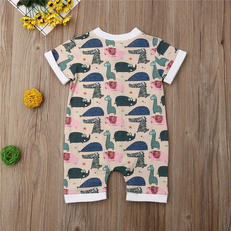 Комбинезон для новорожденных мальчиков и девочек Pieece Летний комбинезон