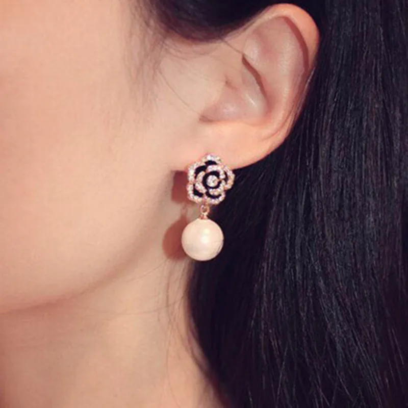 CX-Shirling цветы Жемчуг Роскошные известный бренд Boucles d'oreille ювелирные изделия серьги для женщин анти-аллергические необычные серьги