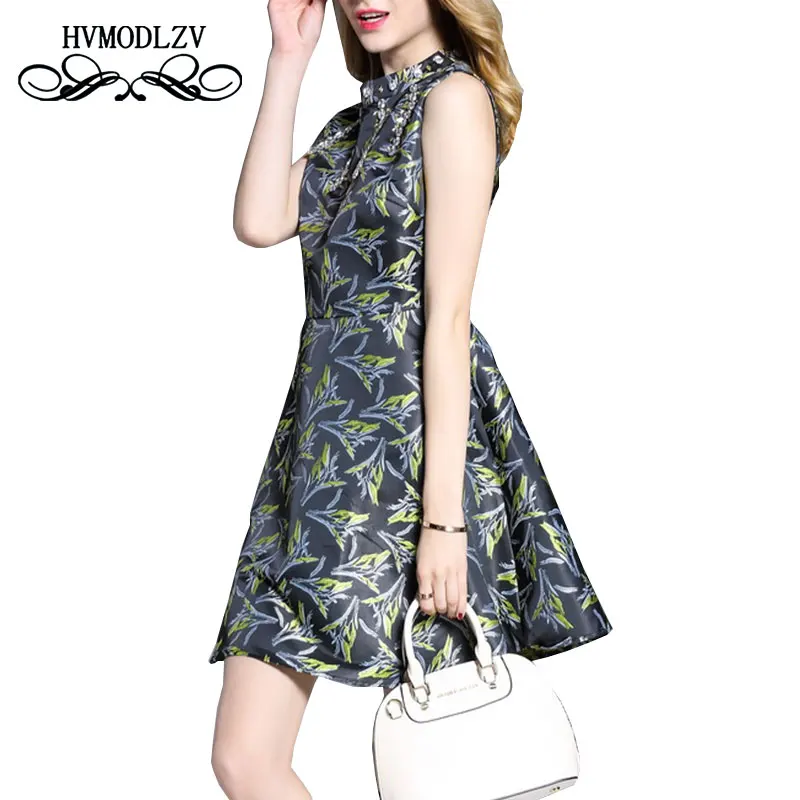 Платье женское летнее без рукавов батальных размеров 2017 | Женская одежда