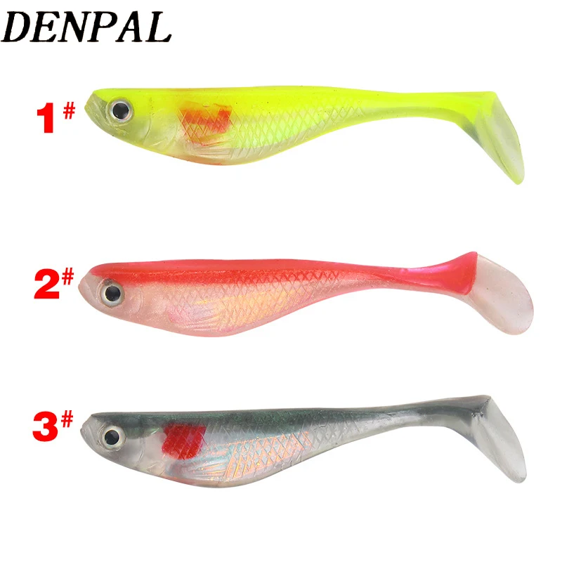 Мягкие блесны для рыбалки искусственные 8 см 5g Шад профессиональные силиконовые