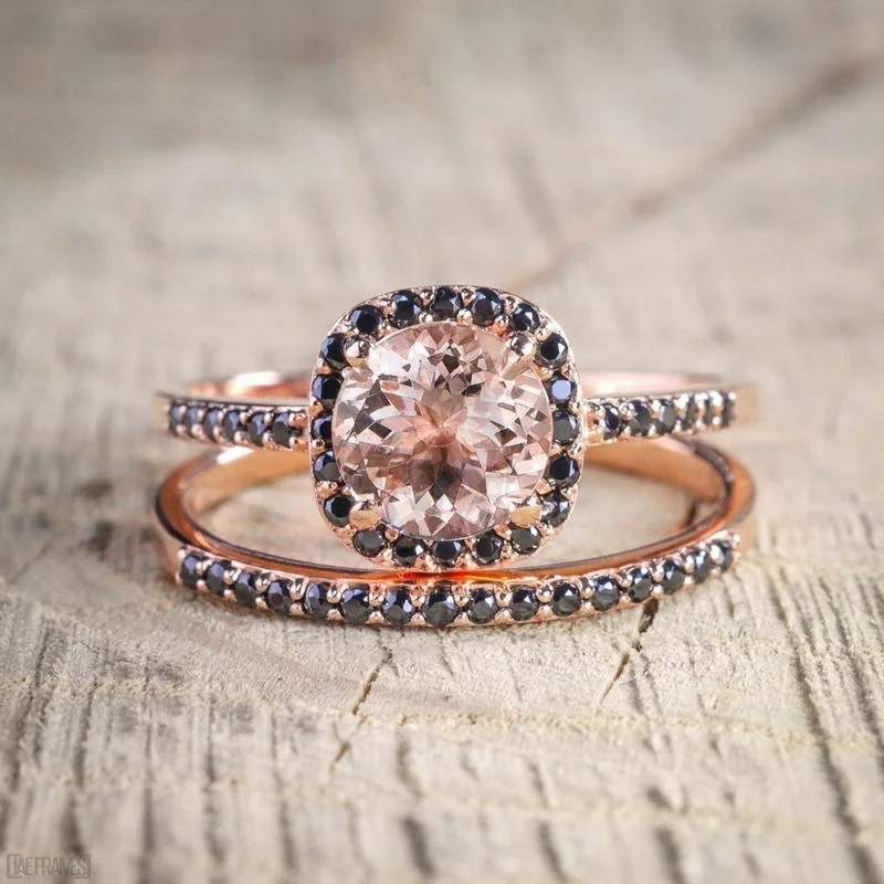 Серебро 925 пробы роза цветок свадебное кольцо ювелирные украшения Винтаж Diamante