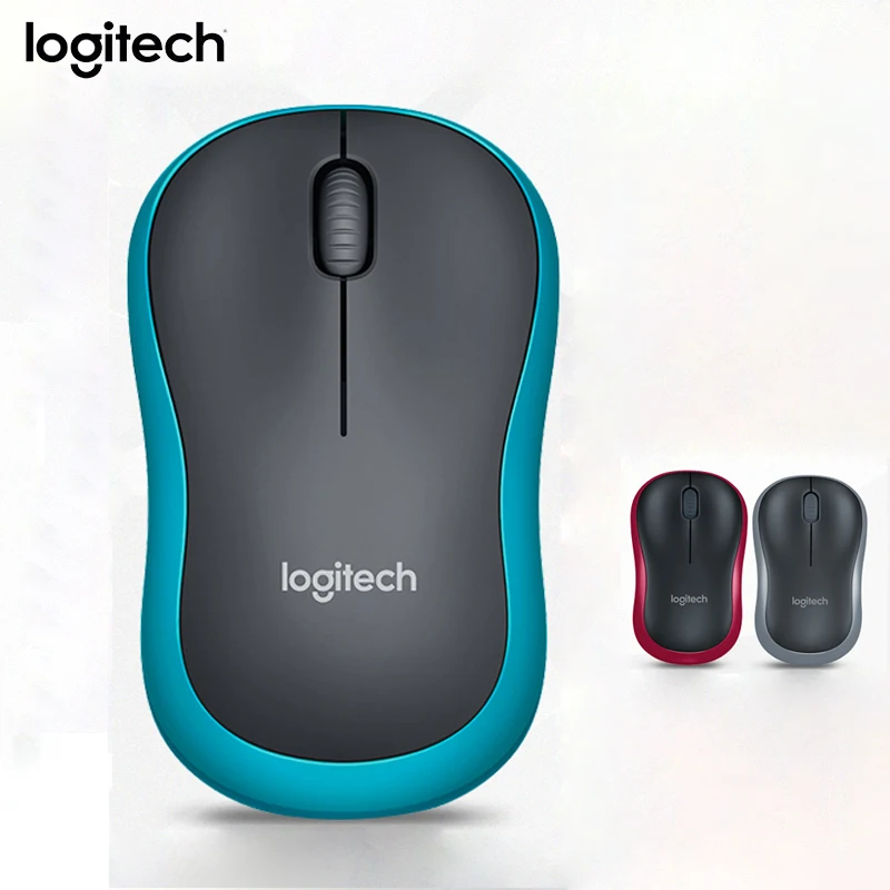 Отремонтированное от производителя: Беспроводная мышь logitech M185 2,4G для ноутбука, компьютера, Мыши с USB нано-приемником