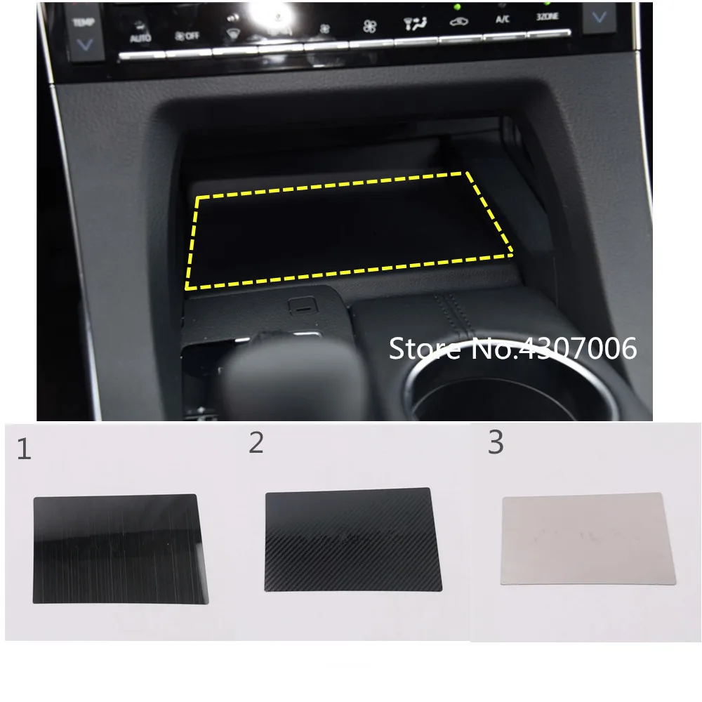 

1 шт., внутренняя Центральная коробка из нержавеющей стали для хранения для Toyota Avalon XX50 2018 2019 2020 2021