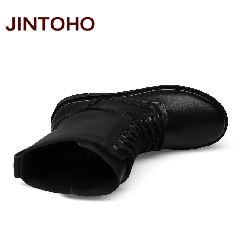 JINTOHO/мужские армейские ботинки из натуральной кожи большие размеры | Обувь