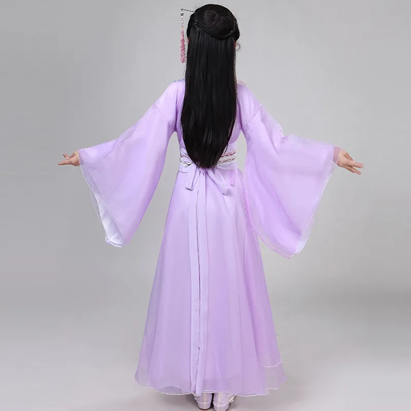 Платье hanfu для девочек детская одежда китайский старинный наряд традиционный
