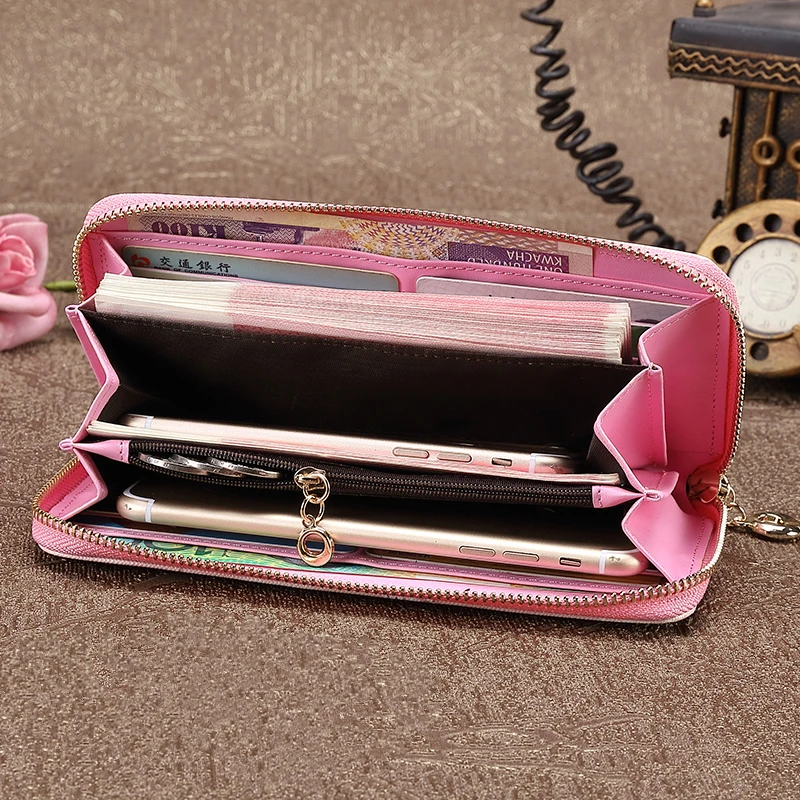 

Female New Wedding Friend Birthday Gift Zipper Long Wallet Clutch Bag Photo Print Customized DIY Handbag Lady Bag Women Wallet