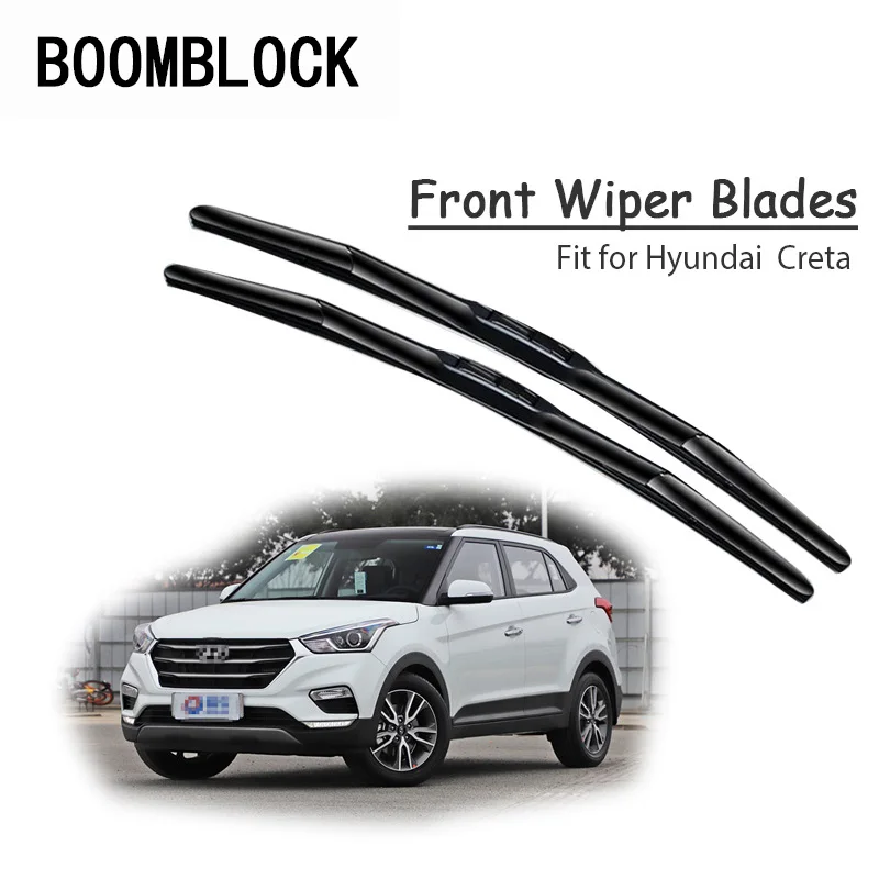 

Car Windshield Rubber Front Wiper Blades Arm Kit For Hyundai Creta ix25 2018 2017 2016 2015 2014 Windscreen Original Accessories