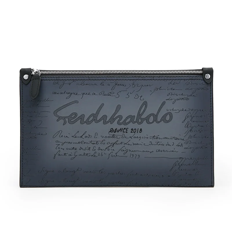 FEIDIKABOLO держатель карты Кошелек Длинные мужские кошельки из искусственной кожи мужской кошелек клатч мужской кошелек на молнии модная ручная сумка монета карман - Цвет: Blue