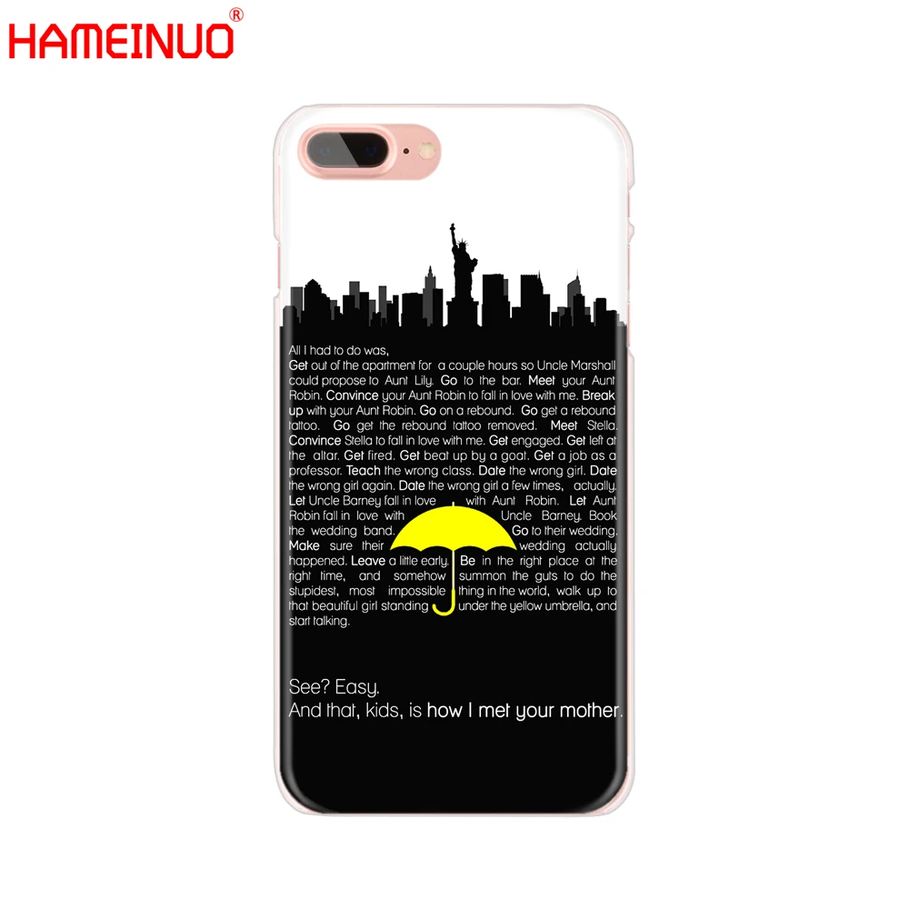 HAMEINUO Как я встретил вашу маму himym цитаты Чехол для мобильного телефона iphone X 8 7 6 4 4s