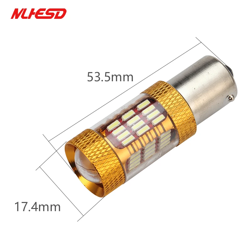 10 шт./лот 3000K 6000K Светодиодная лампа высокой мощности 1156 BAU15S 30 Вт 60smd 4014 led p21w ba15s BAY15D