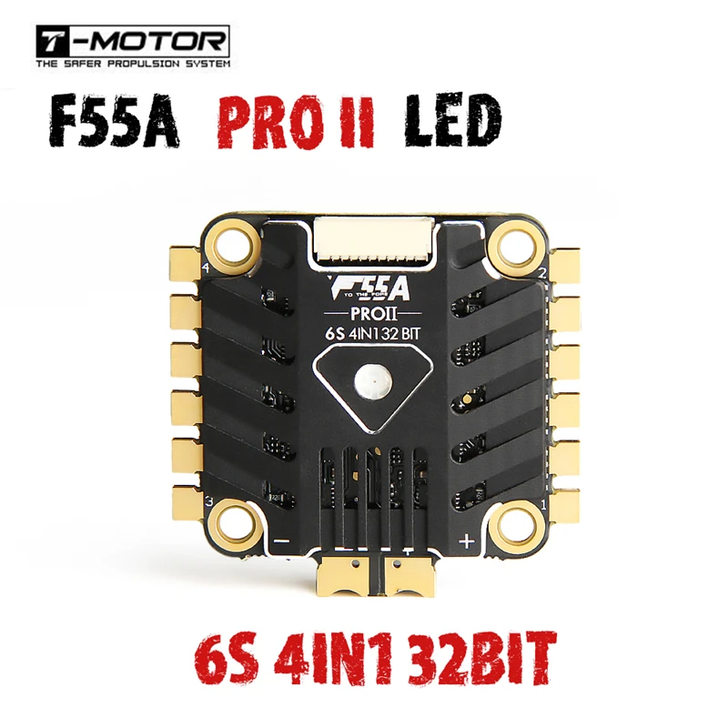 Новый t мотор F55A PROII HYBRID POWER 3 6S 4 в 1 Blheli_32 32 бит с светодиодный DSHOT1200 бесщеточный ESC