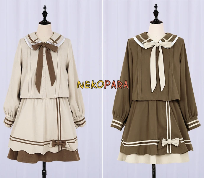 Зимний теплый симпатичный японский студенческий комплект униформы JK: рубашка с