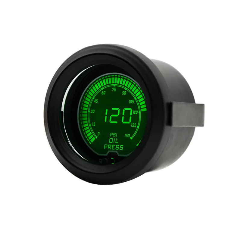 52 мм Датчик давления масла PSI lcd цифровой 7 цветов дисплей с датчиком