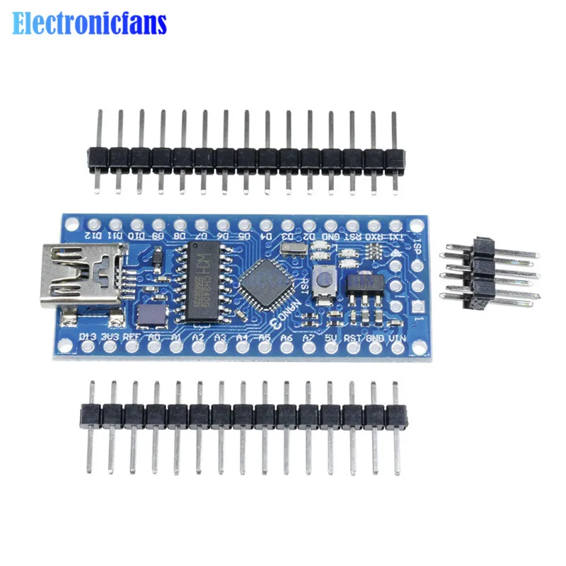 Nano V3 ATmega168 CH340 CH340G Mini USB UART интерфейс совместимый модуль платы 16 МГц 3 в-5 в