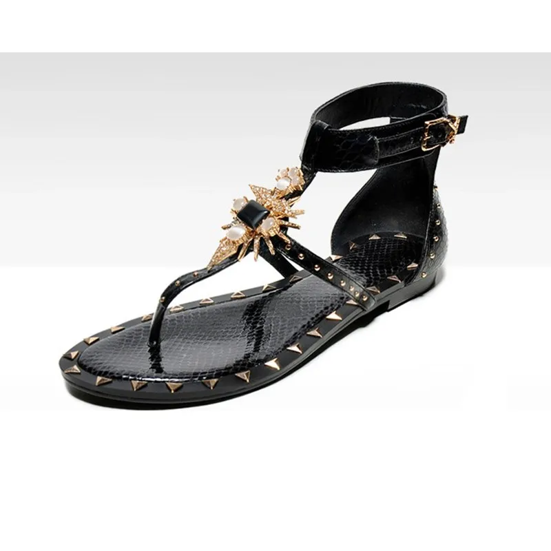 2017 г. Новые Летние босоножки шик Рим толпу обувь женские в этническом стиле