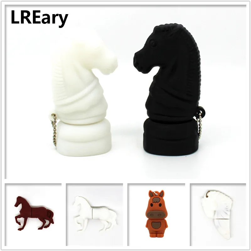 USB флеш накопитель International Chess 4 Гб Animal Horse 8 ГБ 16 32 64 ГБ|USB флэш-накопители| |