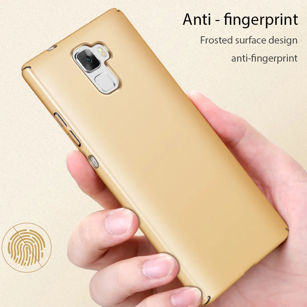 Чехол для huawei Honor 7, супер тонкий гладкий и матовый жесткий чехол, чехол для мобильного телефона, чехол s для huawei Honor 7, Fundas Capa