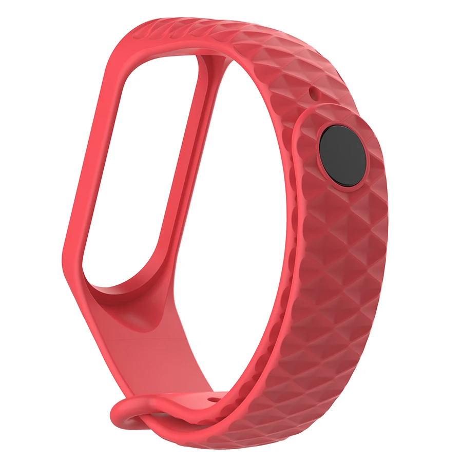 Цветной силиконовый ремешок для Xiaomi Band 3 Сменные аксессуары умных часов Mi