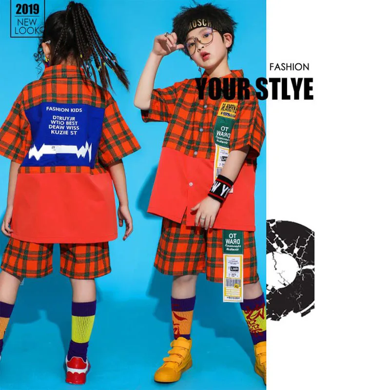 Детская одежда для бальных танцев в стиле хип хоп девочек и мальчиков костюмы