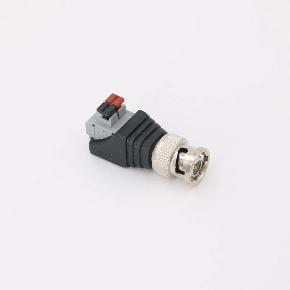 BNC Male Plug Push Fastening Type 12V Connector CCTV Cameras Socket Adapter System Accessories B18 G.Ccraftsman | Безопасность и