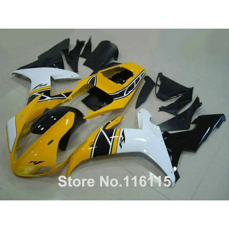 Бесплатный комплект обтекателей 7 подарков для YAMAHA YZF R1 2002 2003 черные белые желтые