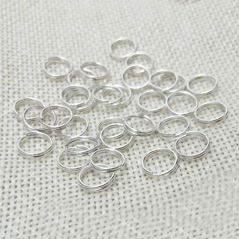 Двойное кольцо-петля для изготовления ювелирных изделий шнурок с висячими