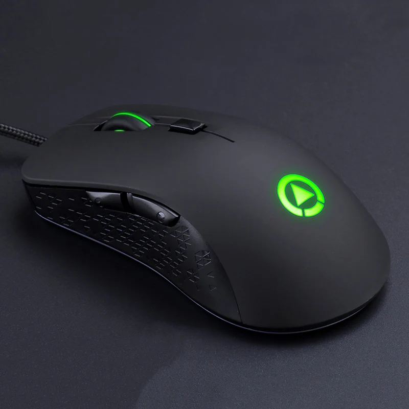 black G402 проводной RGB светодиодный светильник звук бесшумный 4000 dpi Регулировка USB эргономичная оптическая игровая мышь геймер ноутбук компьютер 7 кнопок - Цвет: black