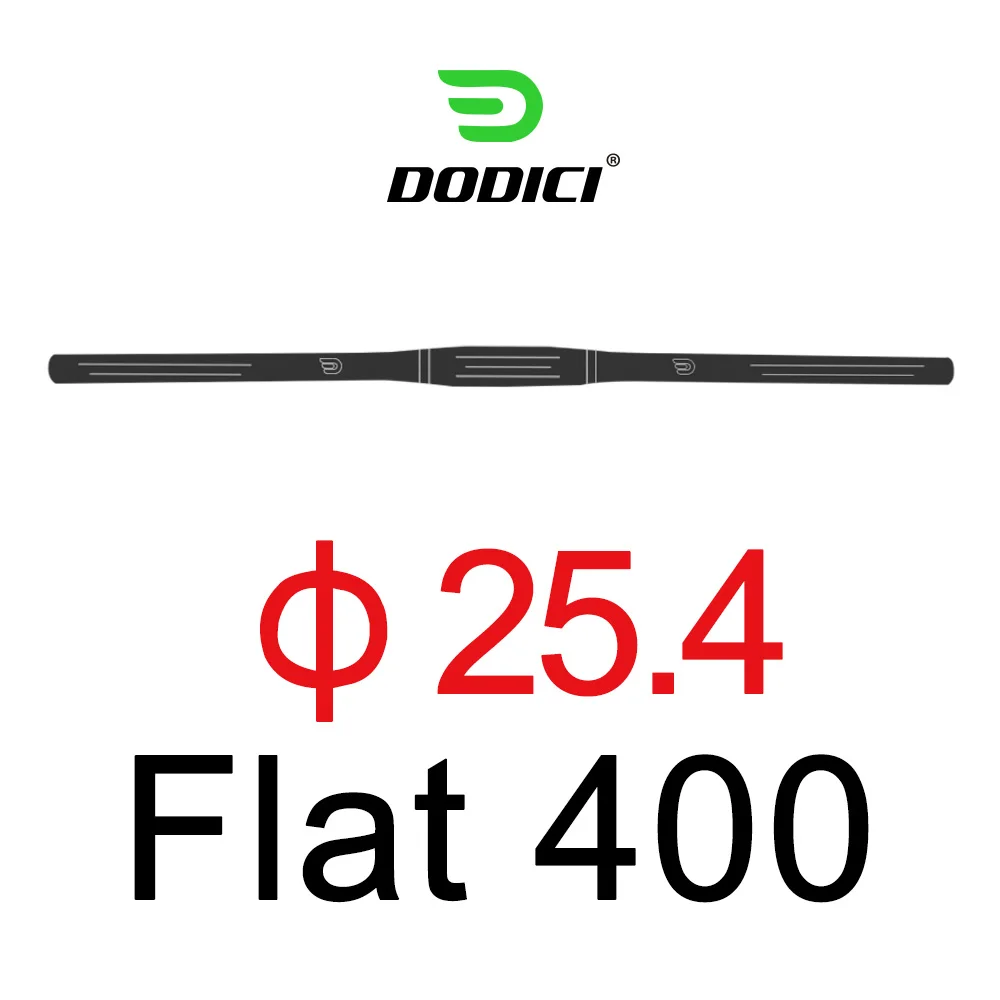Flat 25.4x400mm DODICI 25,4 руль велосипеда полный углеродного волокна горный велосипед MTB руль плоский бар для складывающийся BMX Рули части велосипеда - Цвет: Flat 25.4x400mm