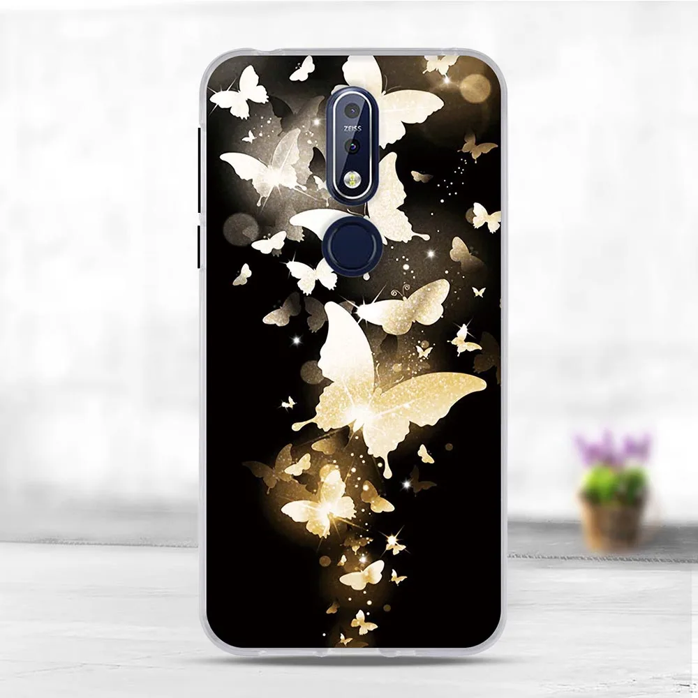 Мобильный телефон чехол для Nokia 7 1 2018 чехлы силиконовая Мягкая задняя крышка из