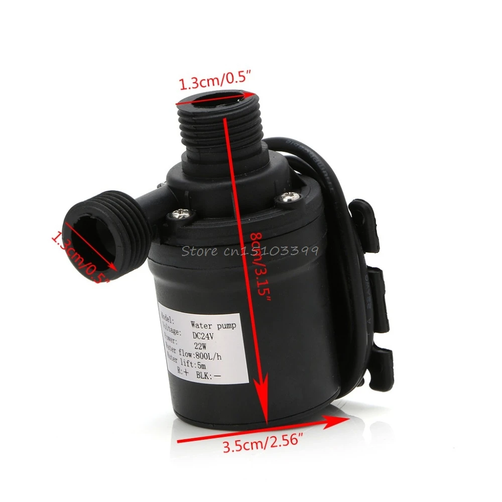

800L/H 5m DC 12V 24V Solar Brushless Motor Water Circulation Water Pump Submersibles Water Pumps Drop Ship