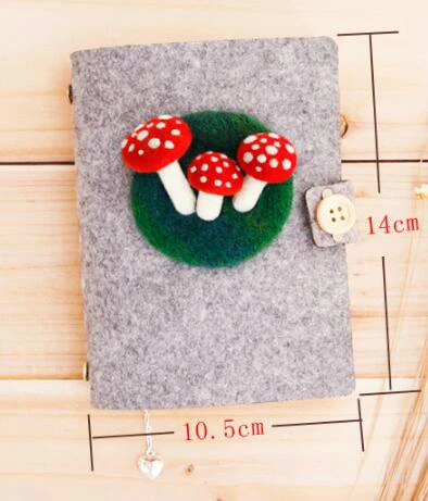 Блокнот ватный Войлок набор для рукоделия гриб ремесло поставка Материал needlecraft