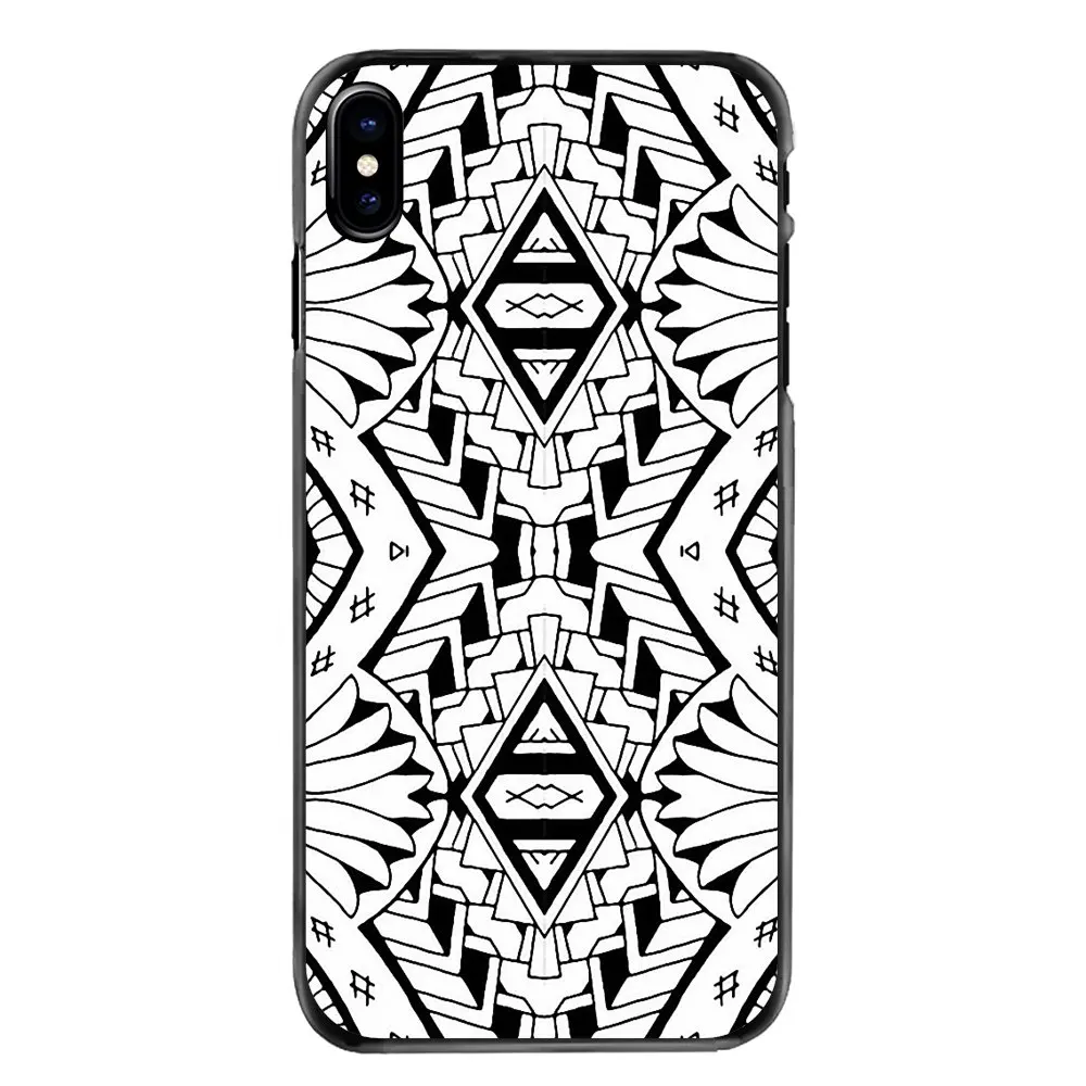 Полинезийский татуаж Samoan защитный чехол для телефона iPhone 4 4S 5 5S 5C SE 6 6S 7 8 Plus X XR XS Max
