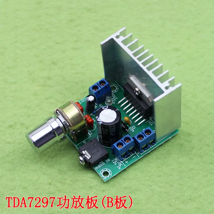 Цифровая плата усилителя звука TDA7297 версия B 2*15 Вт 10 шт. двухканальный AC/DC 12 В|dc