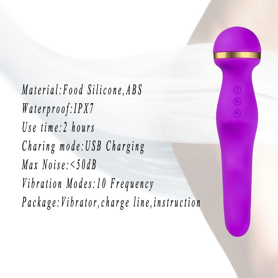 10 режимов вибратор двойной двигатель AV палочка Волшебная интеллигентая (ый)