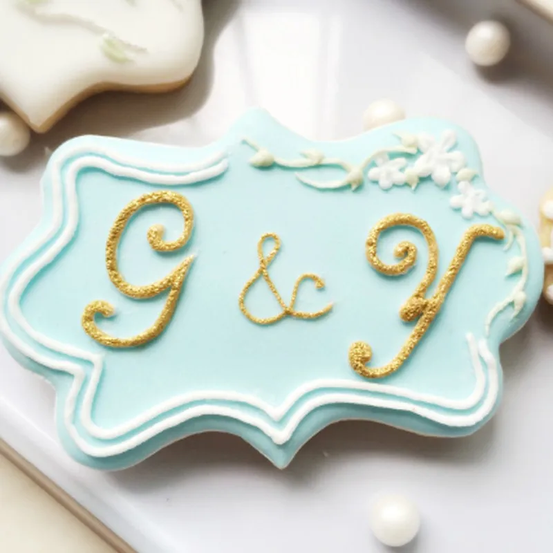 Cake Cookie Cutter Baking Mold Stainless Steel Biscuit Fondant Modeling Shape Decorational Tool Vintage Frame Dialog-B A011-2 | Дом и сад