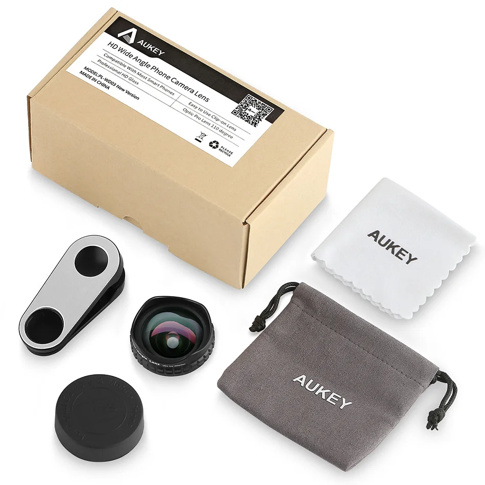 AUKEY Optic Pro объектив мм 18 HD широкоугольный сотовый телефон камеры комплект 2X больше