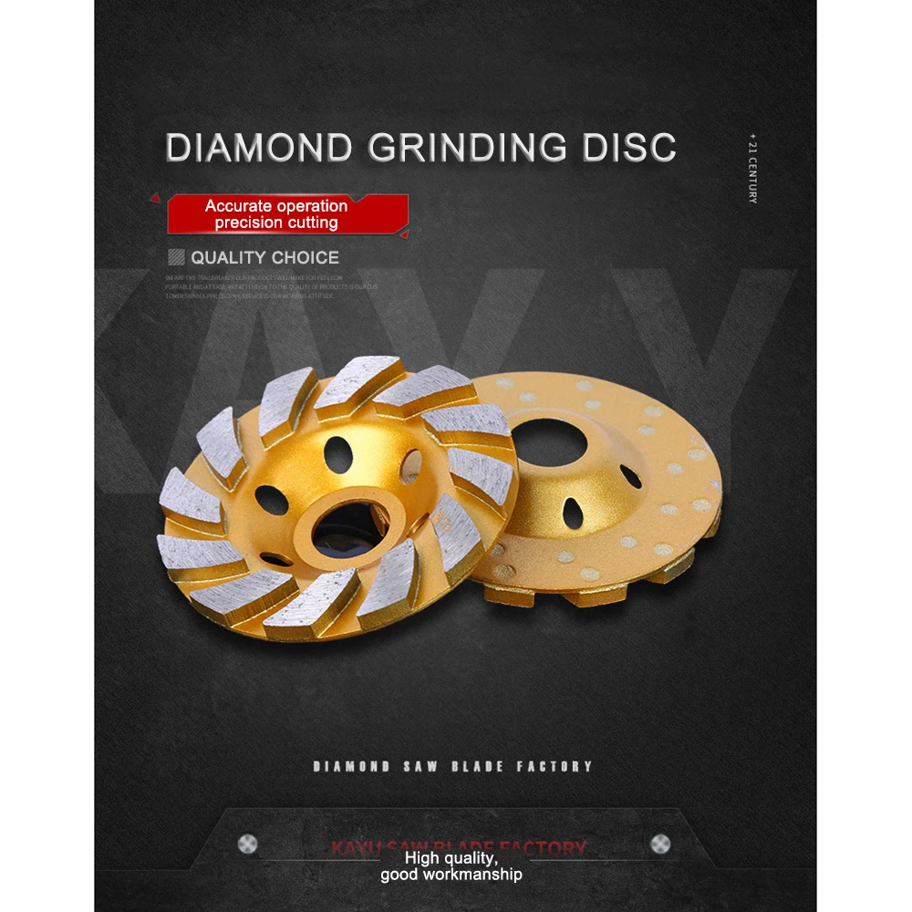 

New 4" 100mm Diamond Grinding Wheel Disc Bowl Shape Grinding Cup Concrete Granite Stone Ceramics Tools High Durability Strength