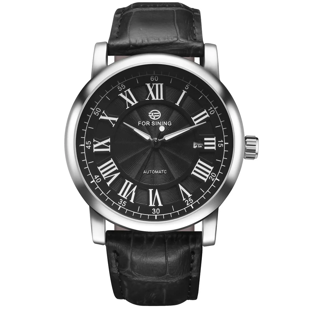 Часы наручные FORSINING Мужские автоматические брендовые деловые с римскими цифрами