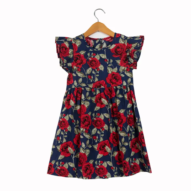 Kids dresses for girls costume 2018 Summer Baby Girl Floral Print Princess Party Dress children's Clothes 2 5 6 7 8 9 10 12 Year | Детская
