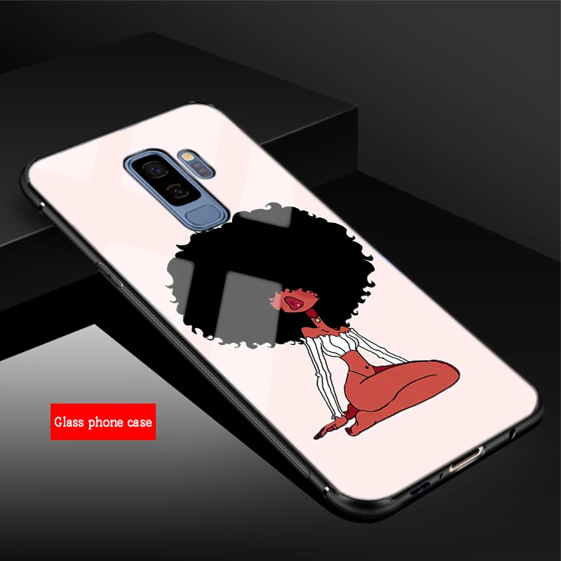 Чехол из закаленного стекла для телефона Samsung Galaxy A6 A6S A8 A8S J6 J8 2018 S8 S9 S10 PLUS NOTE 8 9 афро