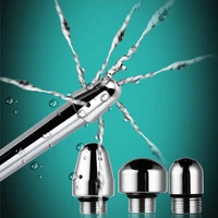 3 styles head stainless steel bidet faucets rushed anal douche shower cleaning enemator enema metal anal cleaner butt plugs tap