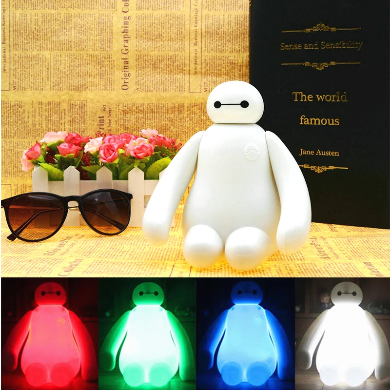 Новинка светодиодный ночник с мультяшным рисунком Baymax для детской комнаты