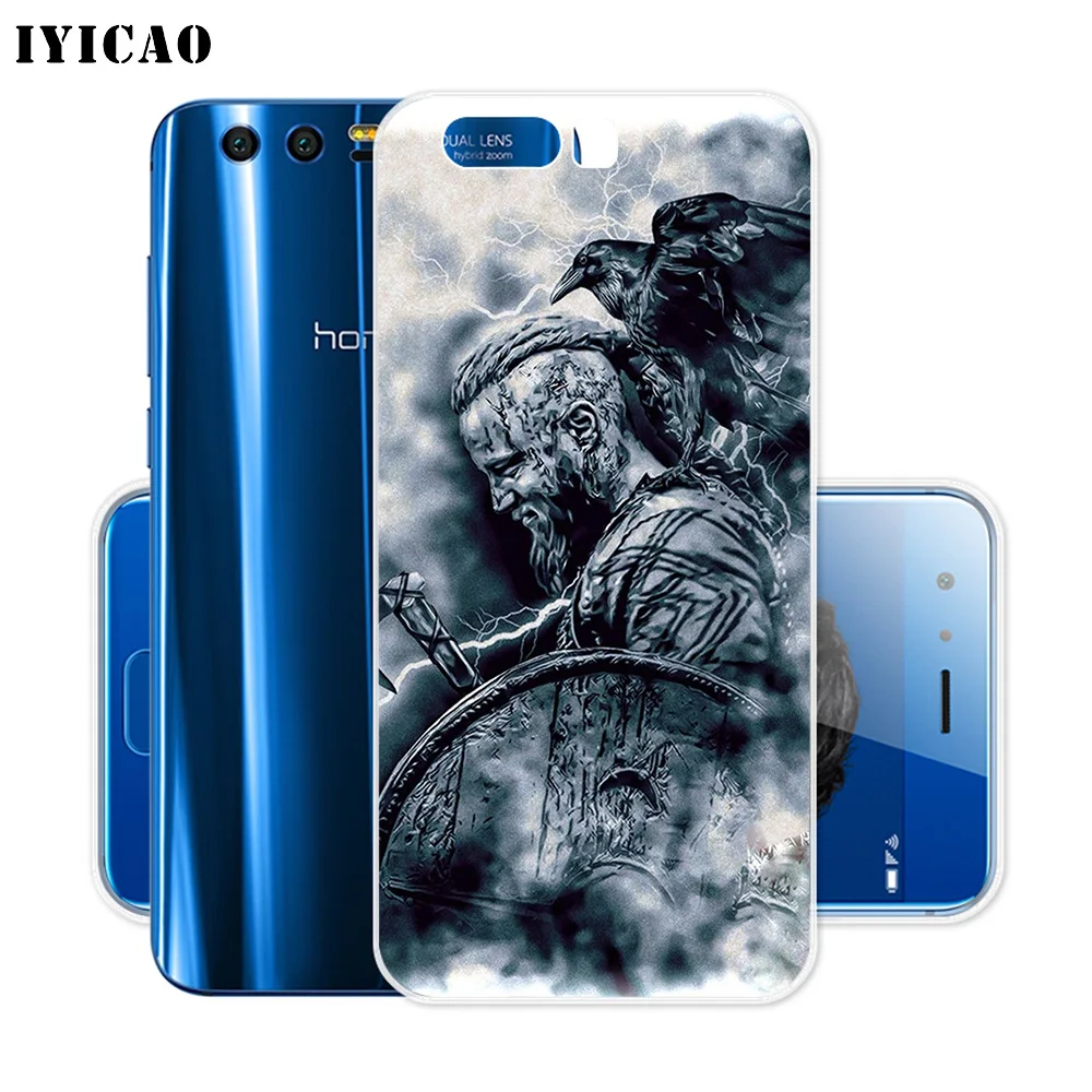 Мягкий силиконовый чехол IYICAO Vikings Serie 4 для Huawei Y9 Y7 Y6 Prime 2018 Honor 8C 8X 8 9 10 Lite 7X 7C 6A 7A