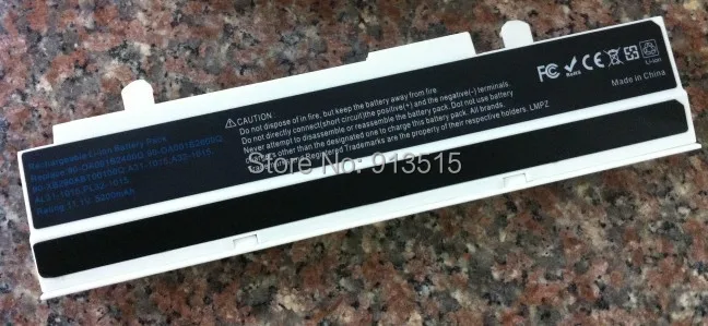 Белый Аккумулятор для ноутбука Asus Eee PC 5200 мАч 1011 1015 1016P 1015PE 1016 1215 P |battery air|battery dell