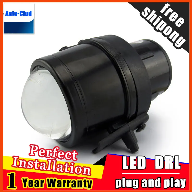 Стайлинг автомобиля скрытый двойсветильник линза противотуманная фара для