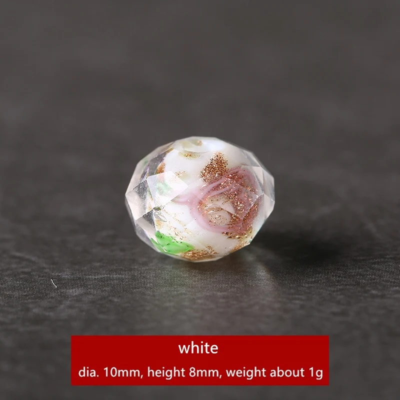 10 шт./лот 10*8 мм муранские прозрачные стеклянные бусины фонарики Круглые граненые