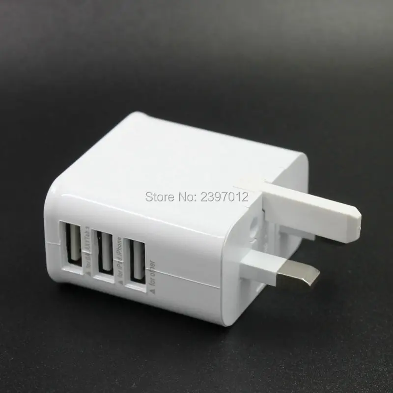 SZAICHGSI 3 USB порта Великобритания плоские контакты британская вилка для дома