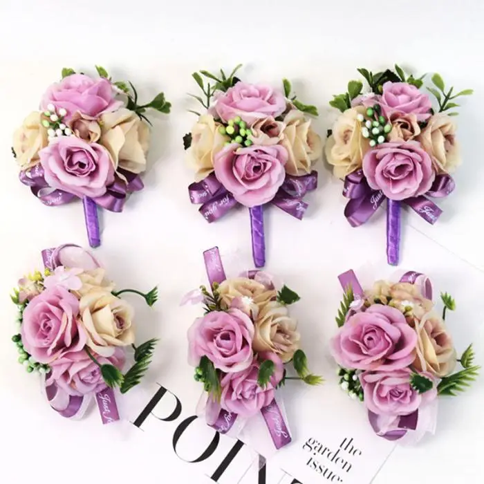 Красивые букеты невесты, бутоньерка для жениха, свадебные цветы для свадьбы, выпускного вечера, вечерние, LXY9 MA20