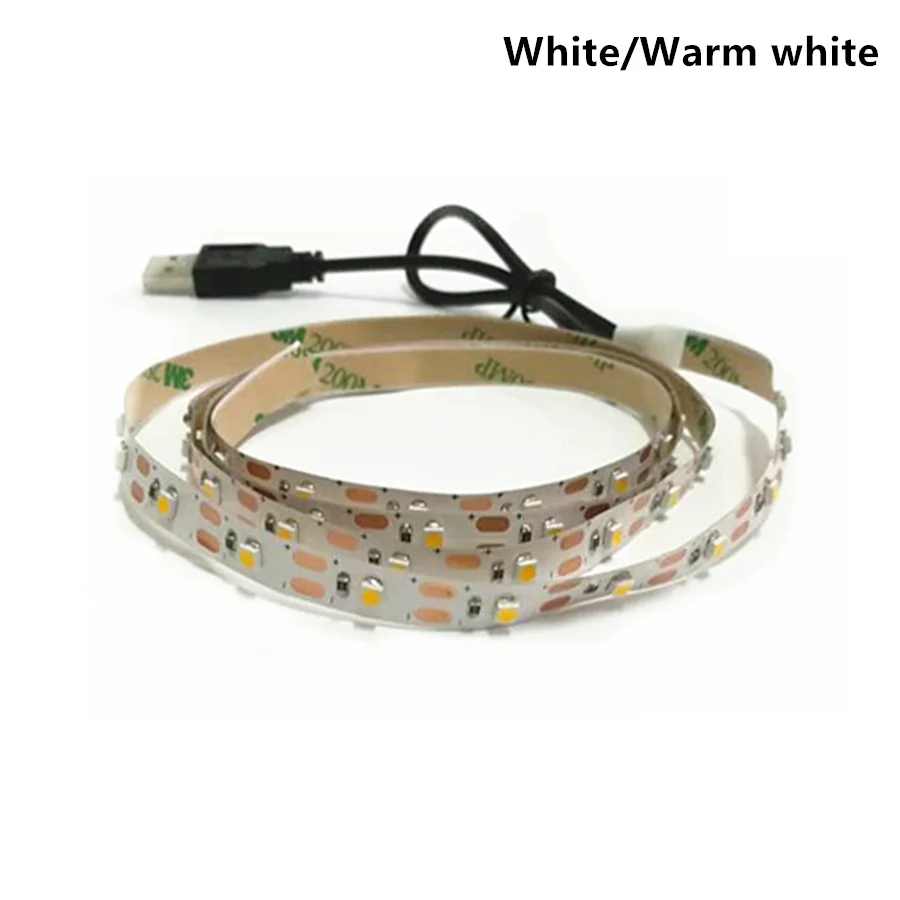 DC 5В USB Светодиодные ленты светильник 5050 3528/2835 SMD Светодиодная лента RGB светодиодный лента в полоску с 24 кнопок пульта дистанционного управления для ТВ фон светильник Инж